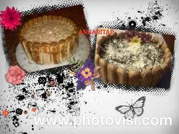 Torta Charlotte al torrone